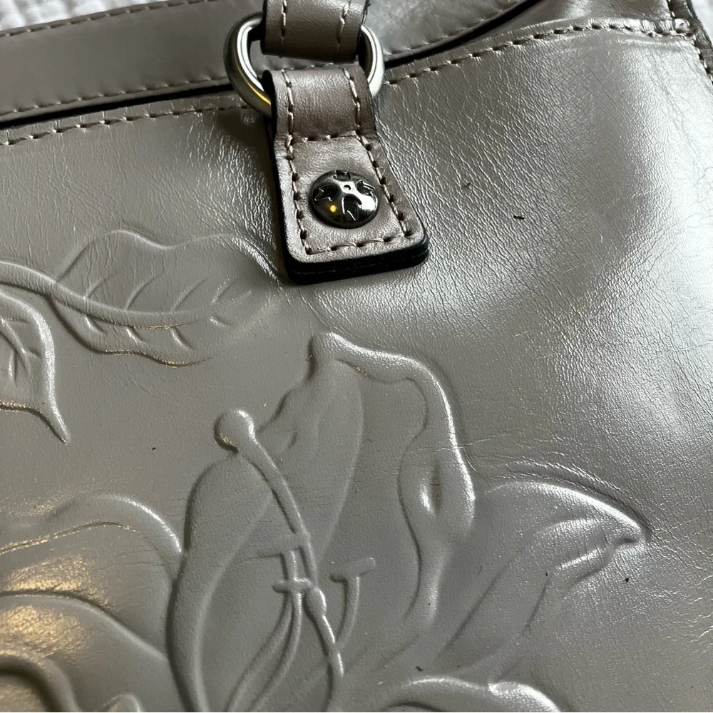 New Patricia Nash Josselin Leather Satchel - Picture 4 of 9
